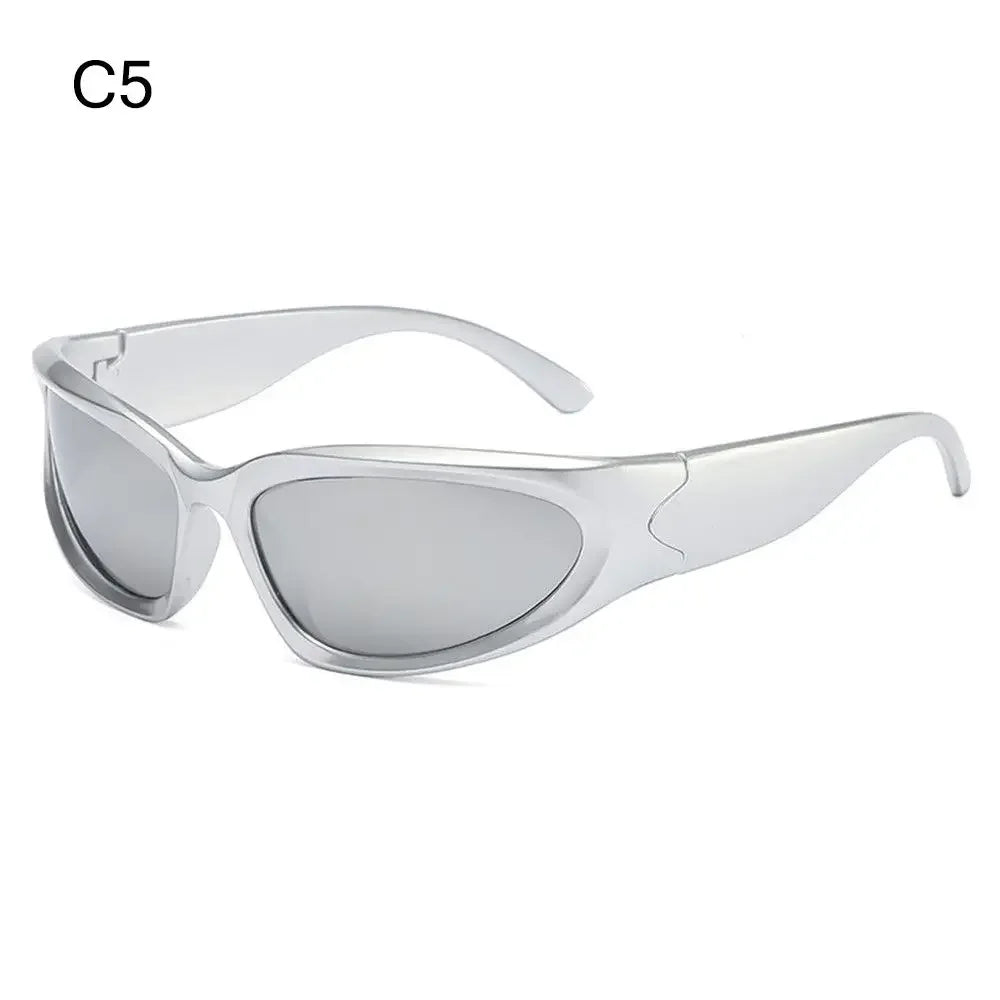 The Rimless Wrap-Around Shield Sunglasses
