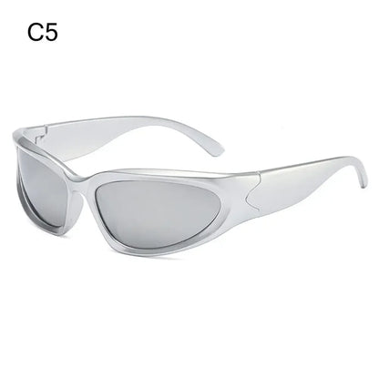 The Rimless Wrap-Around Shield Sunglasses