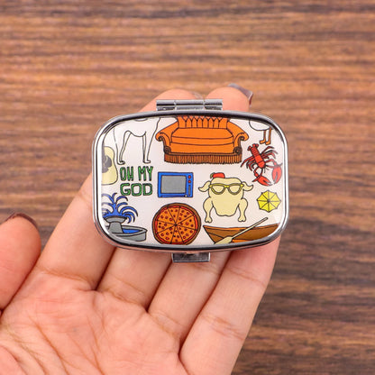 Friends TV Show Cartoon Portable Pill Box