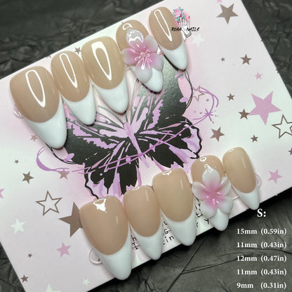 Strawberry Matcha Press-On Nails