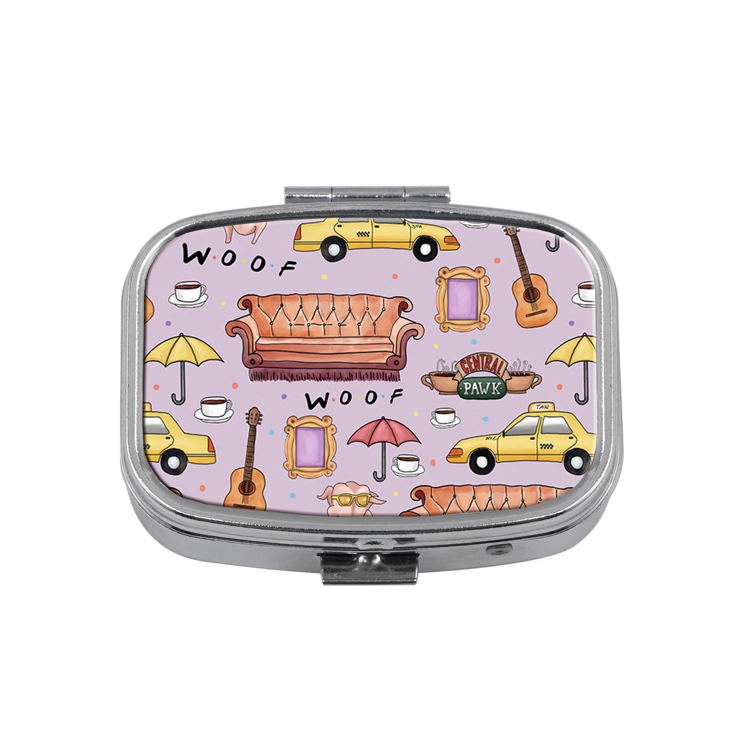 Friends TV Show Cartoon Portable Pill Box