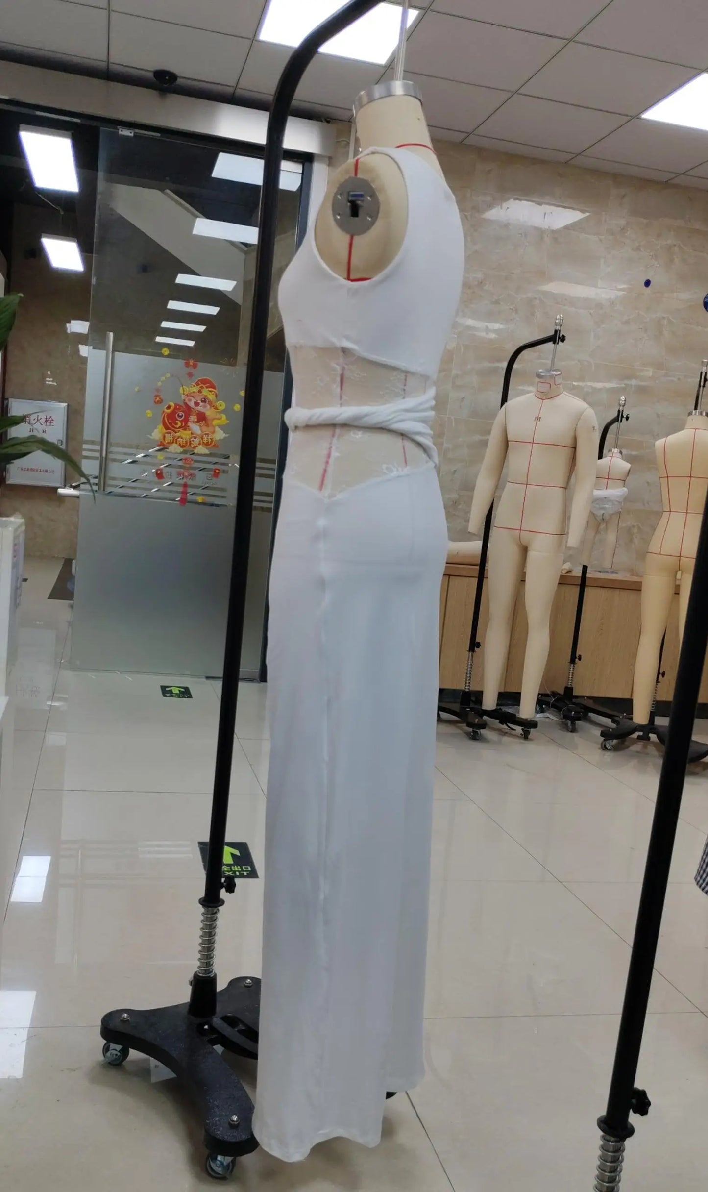 Vintage Lace Collection- Patchwork Classy Maxi Dress