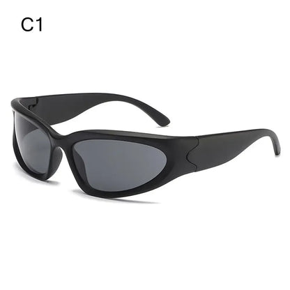 The Rimless Wrap-Around Shield Sunglasses