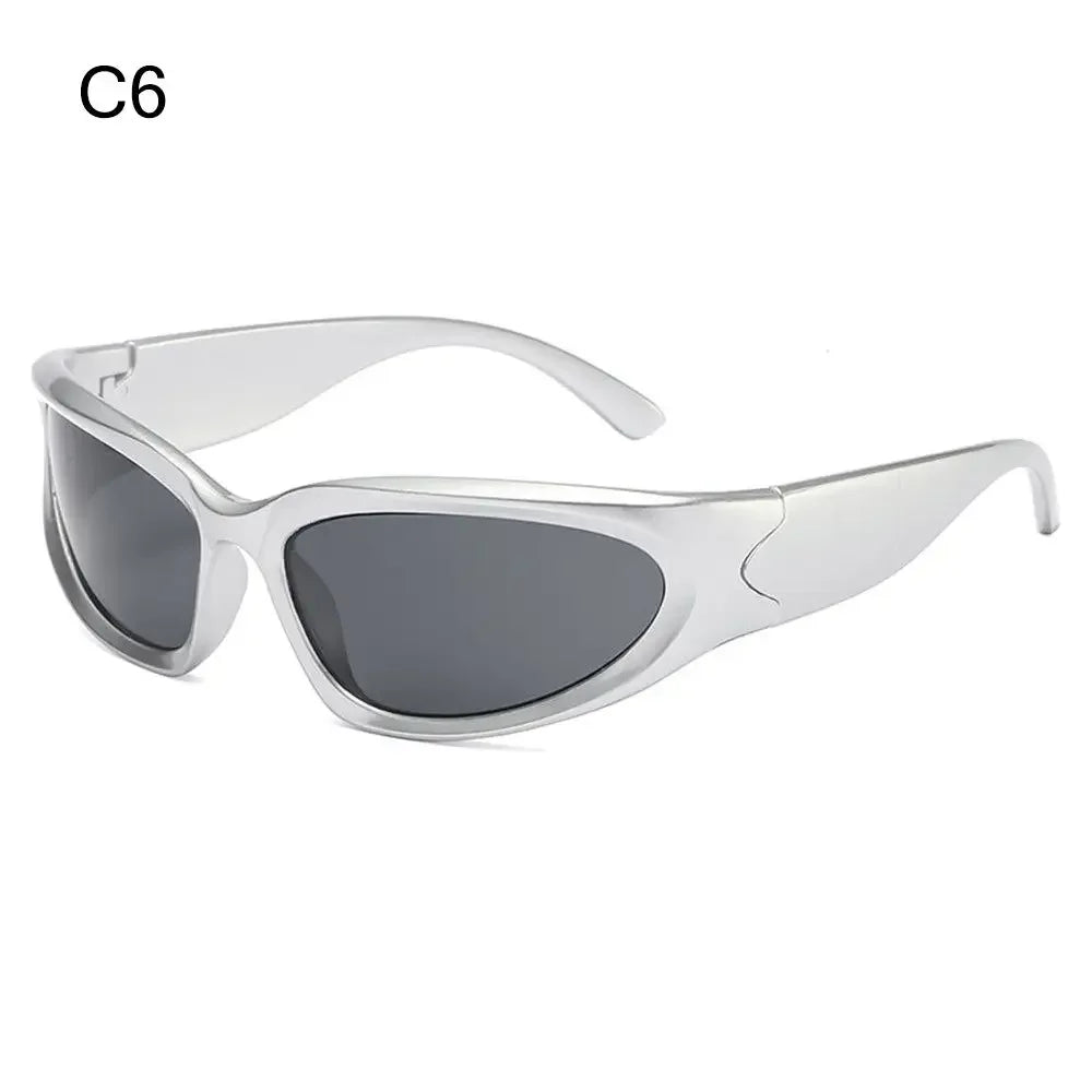 The Rimless Wrap-Around Shield Sunglasses