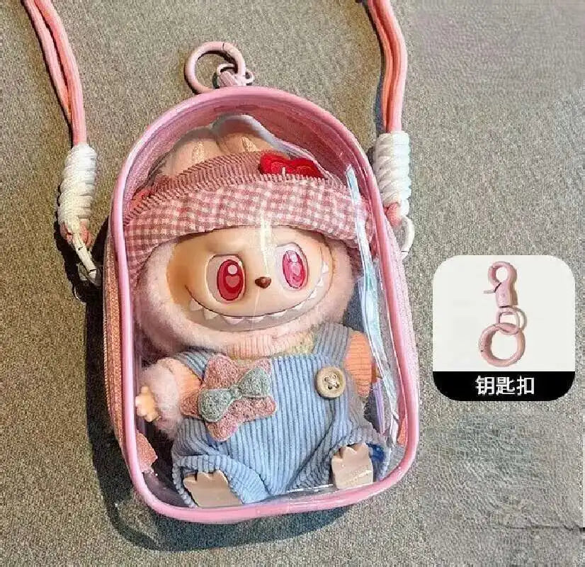 The Labubu Doll Protect Case – 15cm Sitting Cotton Shoulder Bag