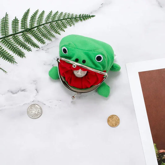 Kawaii Y2K Anime Frog Kiss-Lock Coin Purse