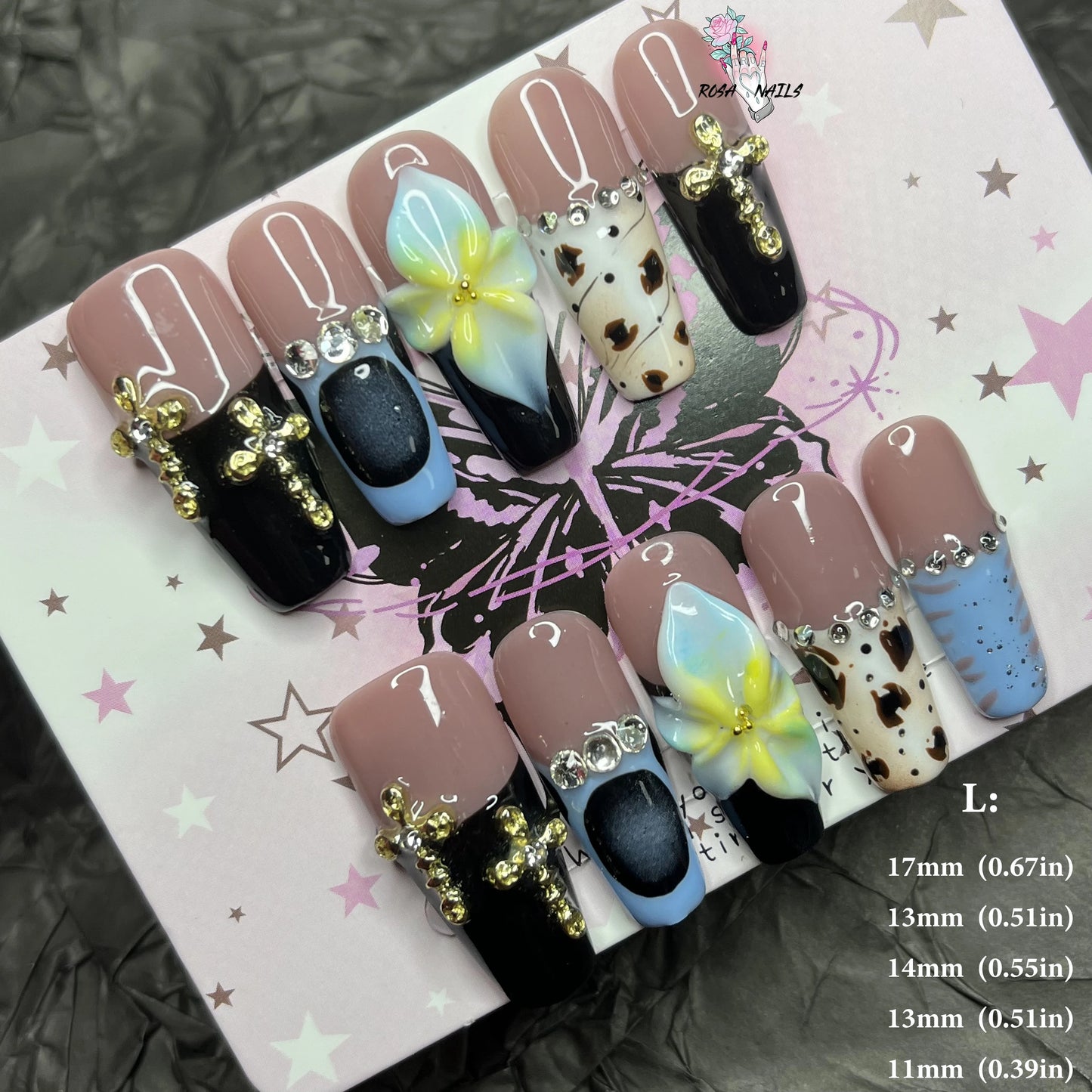 Strawberry Matcha Press-On Nails