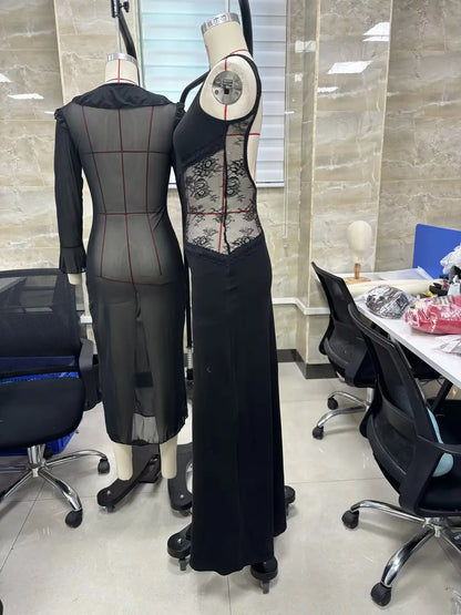 Vintage Lace Collection- Midi Lace Maxi Dress