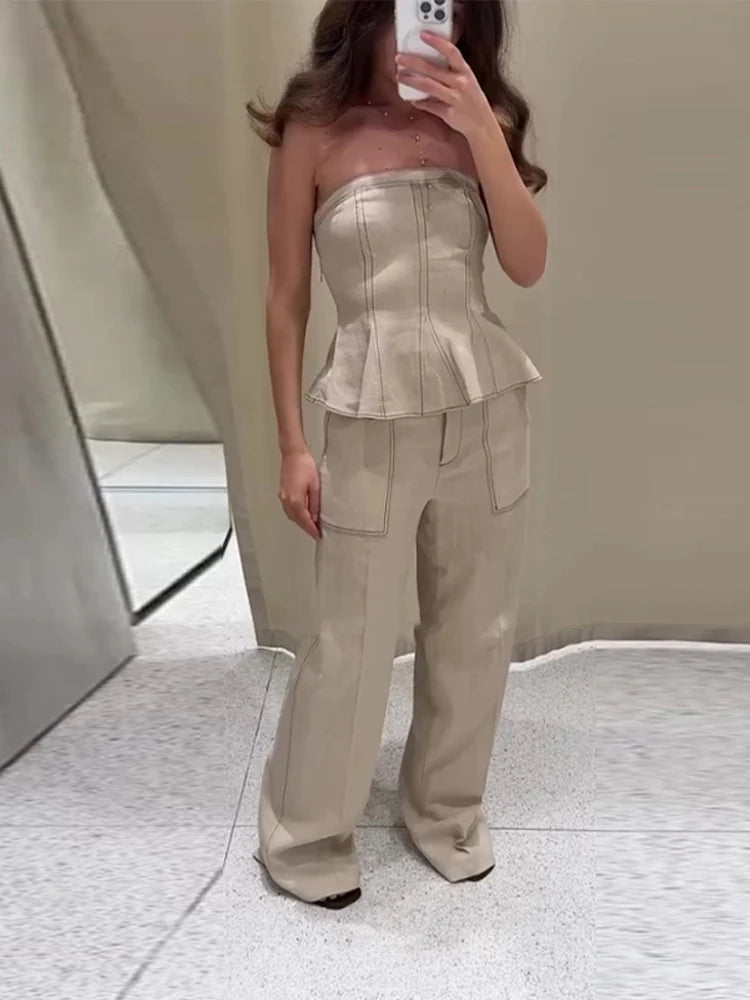 Classics Collection- Strapless Pants Set