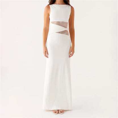 Vintage Lace Collection- Patchwork Classy Maxi Dress