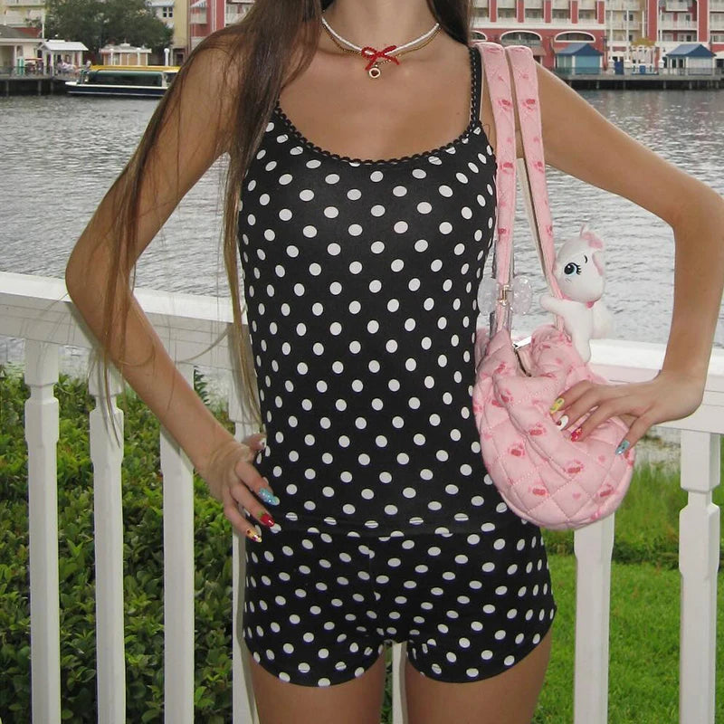 Look Good Feel Good Collection- Polka Dot Short Set