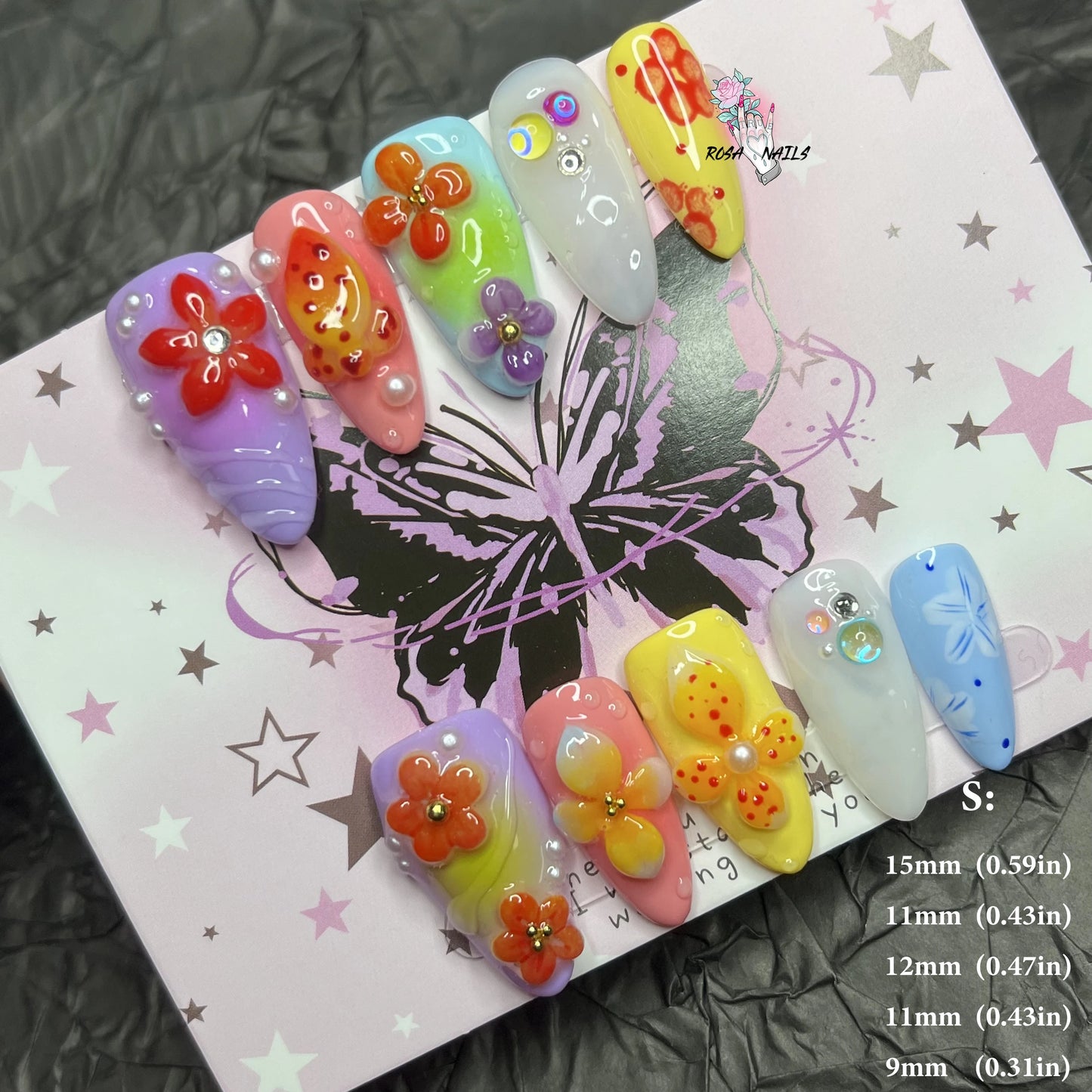 Strawberry Matcha Press-On Nails