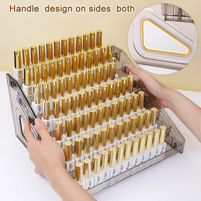 Clear Acrylic Nail Polish Display Rack