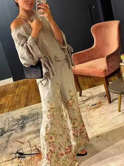 Classics Collection- Off the Shoulder Floral Set