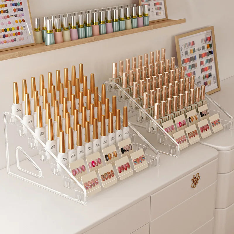 Clear Acrylic Nail Polish Display Rack