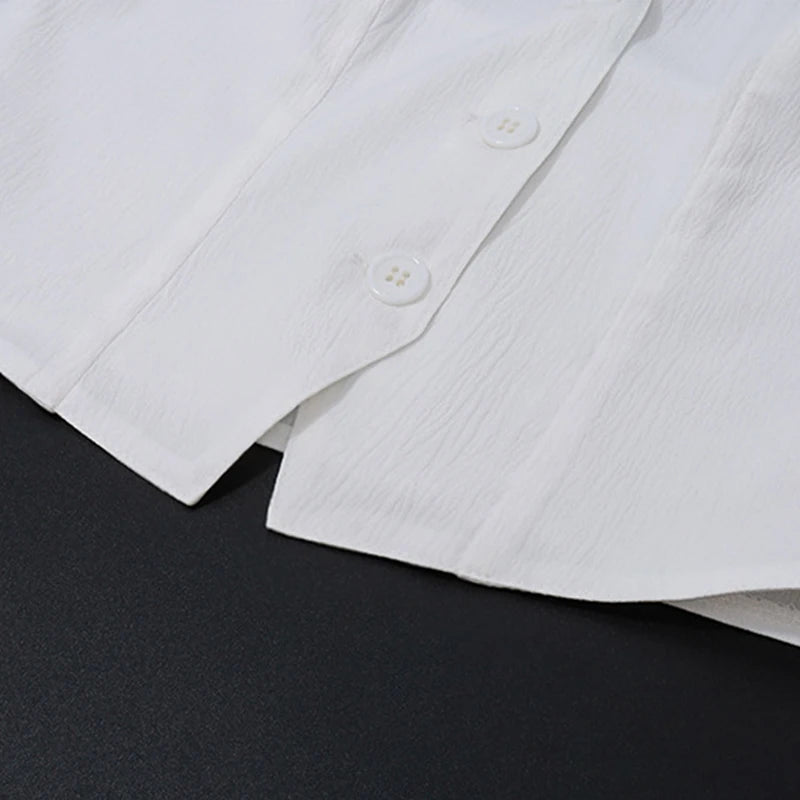 Classic Collection – Button-Up Halter Crop & Slit Maxi Skirt Set