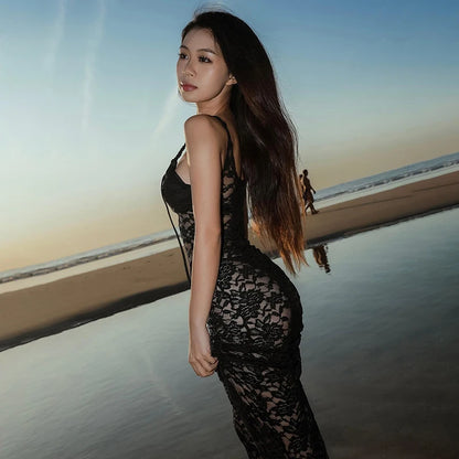 Vintage Lace Collection- BodyCon Maxi Dress