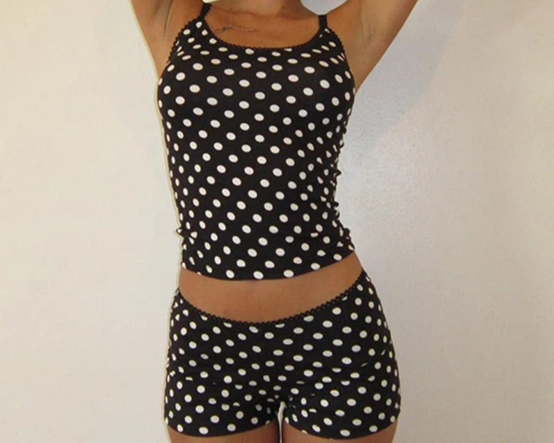 Look Good Feel Good Collection- Polka Dot Short Set