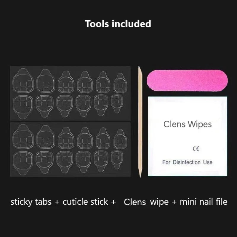 Strawberry Matcha Press-On Nails