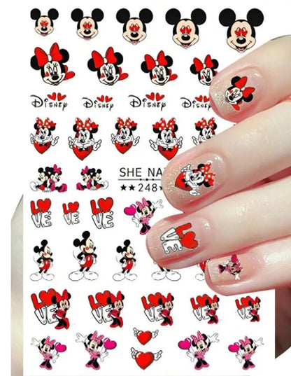 3D Cartoon Hello Kitty Nail Art Stickers – Laser Decals for Perfect Manicures