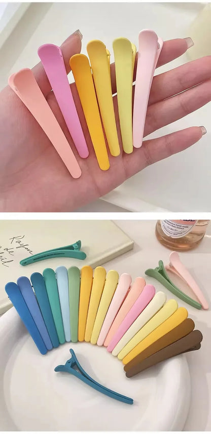 MOONBIFFY Non-Marking Hair Clips – Perfect for Side Bangs, Makeup, and Hair Care