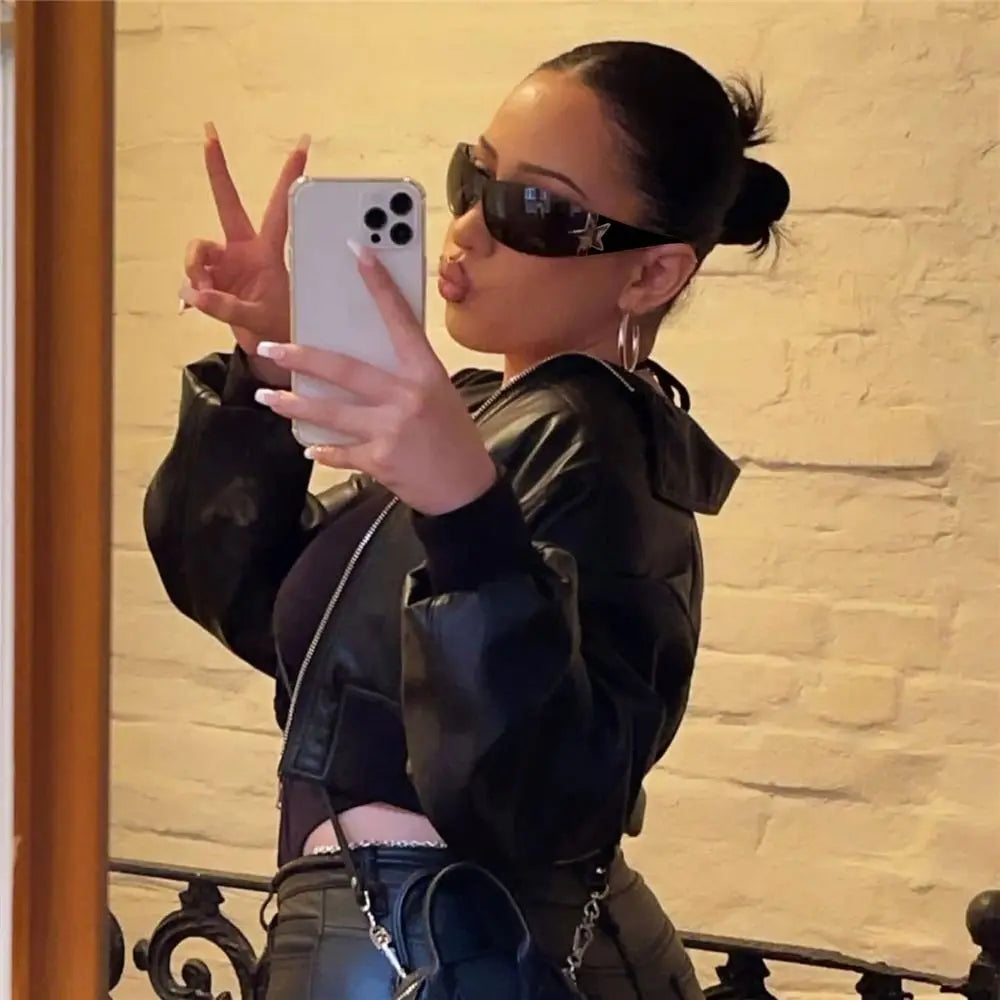 The Rimless Wrap-Around Shield Sunglasses