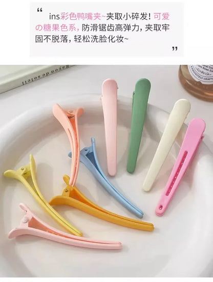 MOONBIFFY Non-Marking Hair Clips – Perfect for Side Bangs, Makeup, and Hair Care