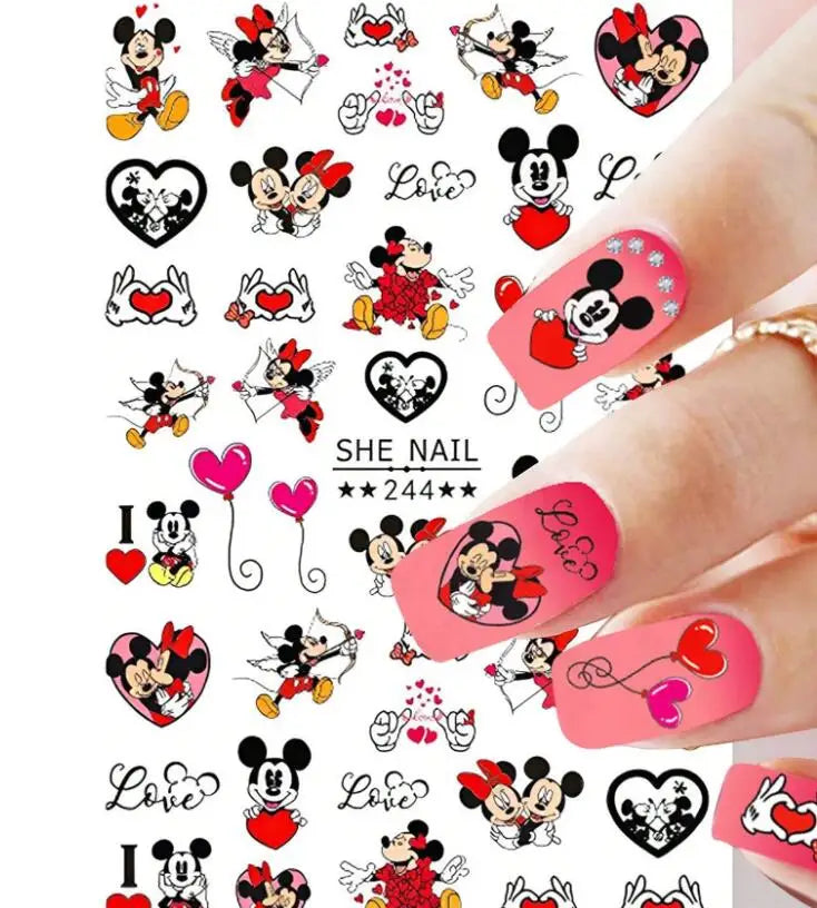 3D Cartoon Hello Kitty Nail Art Stickers – Laser Decals for Perfect Manicures