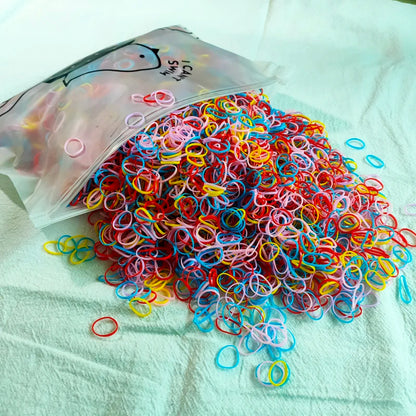 The Colorful Disposable Rubber Band Hair Ties – Bulk Packs for Kids & Styling