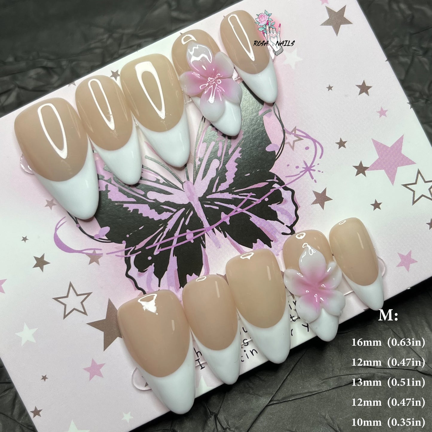 Strawberry Matcha Press-On Nails