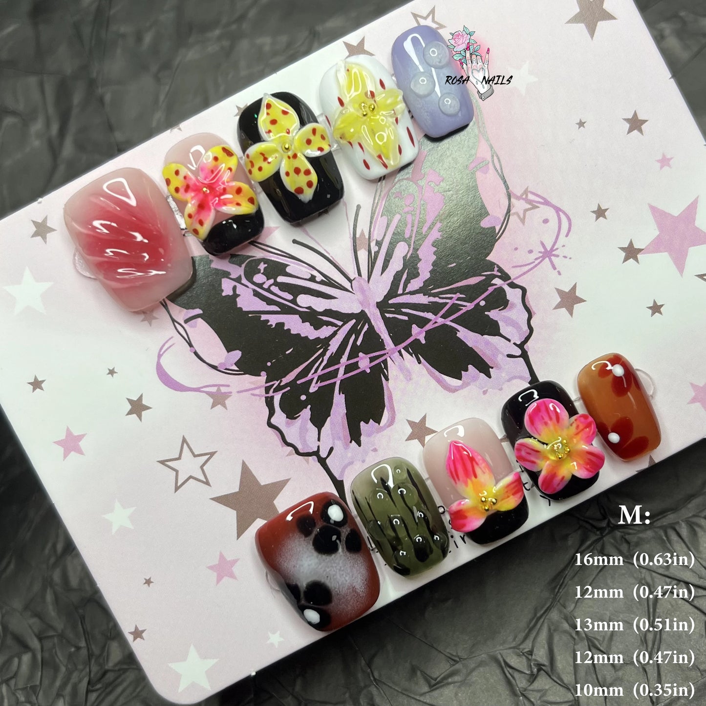 Strawberry Matcha Press-On Nails