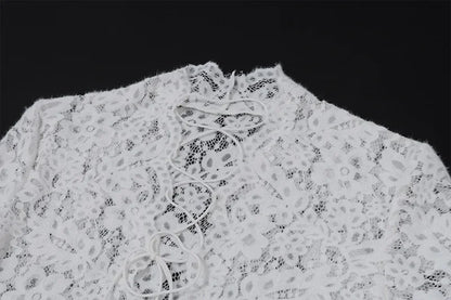 Vintage Lace Collection- Patchwork Slit Dress