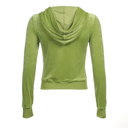 The Velvet Zip-Up Hoodie & Pants Set – Cozy Casual Loungewear