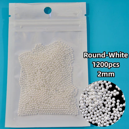 12-Grid Pearl Nail Rhinestones Kit