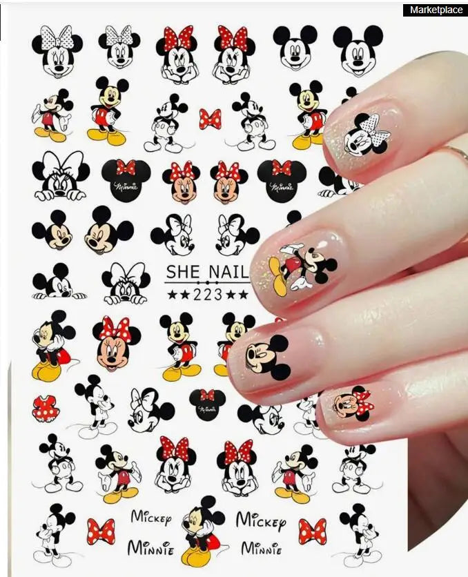 3D Cartoon Hello Kitty Nail Art Stickers – Laser Decals for Perfect Manicures