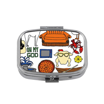Friends TV Show Cartoon Portable Pill Box