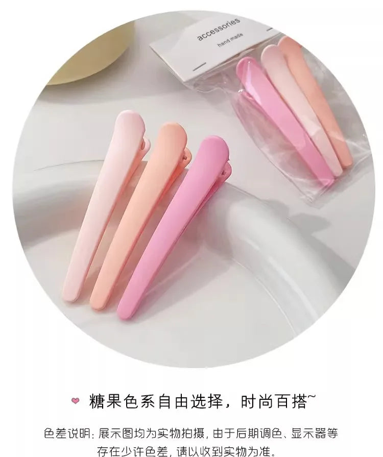 MOONBIFFY Non-Marking Hair Clips – Perfect for Side Bangs, Makeup, and Hair Care