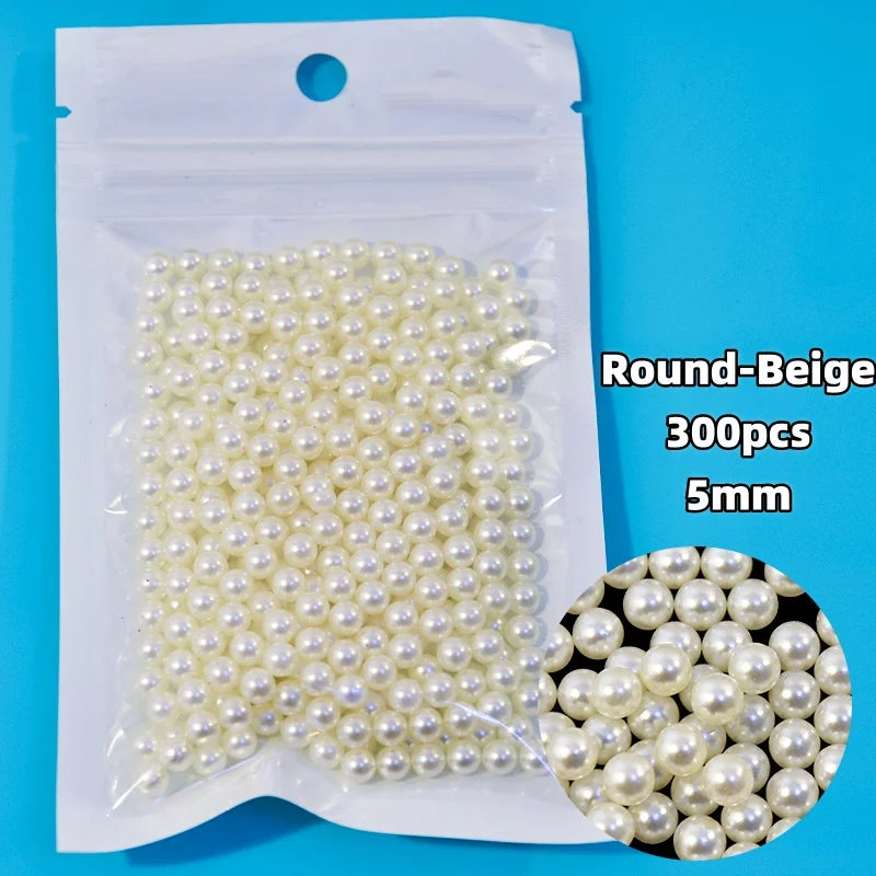 12-Grid Pearl Nail Rhinestones Kit