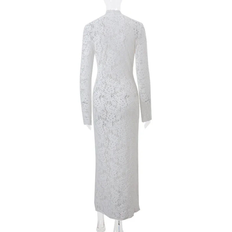 Vintage Lace Collection- Patchwork Slit Dress