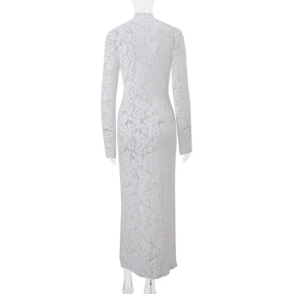 Vintage Lace Collection- Patchwork Slit Dress