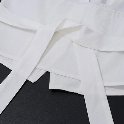 Classic Collection – Button-Up Halter Crop & Slit Maxi Skirt Set