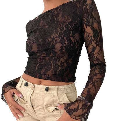 Vintage Lace Collection- Sheer Lace Top