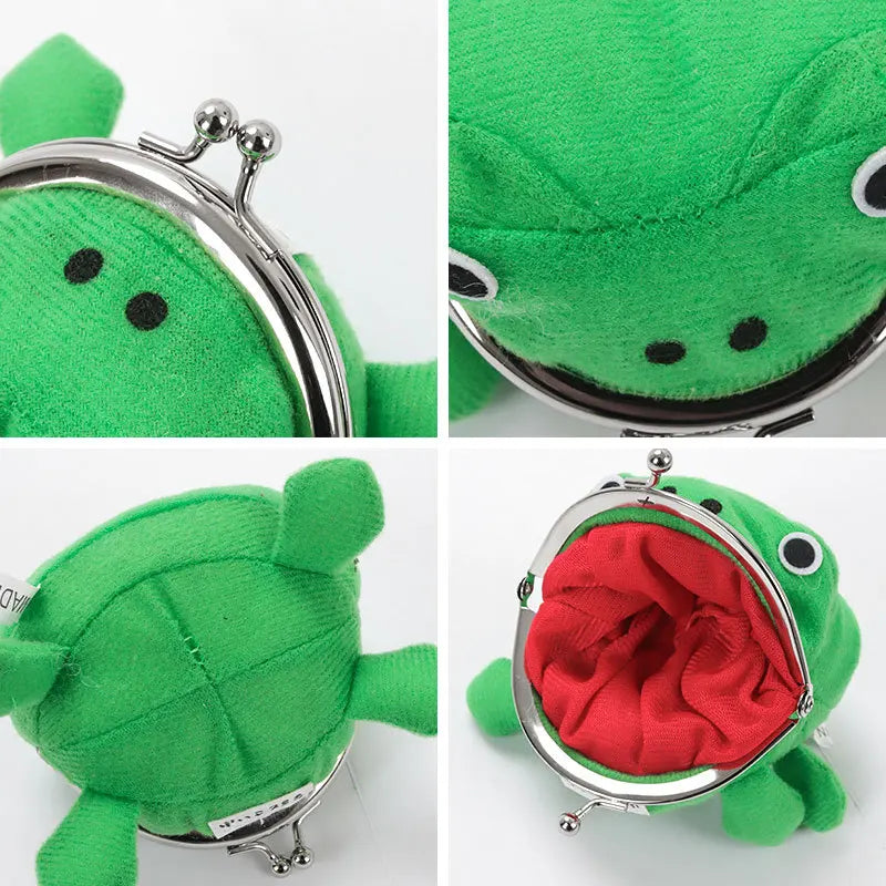 Kawaii Y2K Anime Frog Kiss-Lock Coin Purse