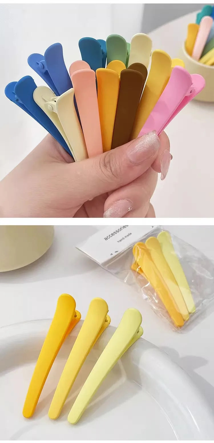 MOONBIFFY Non-Marking Hair Clips – Perfect for Side Bangs, Makeup, and Hair Care