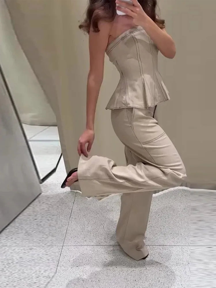 Classics Collection- Strapless Pants Set