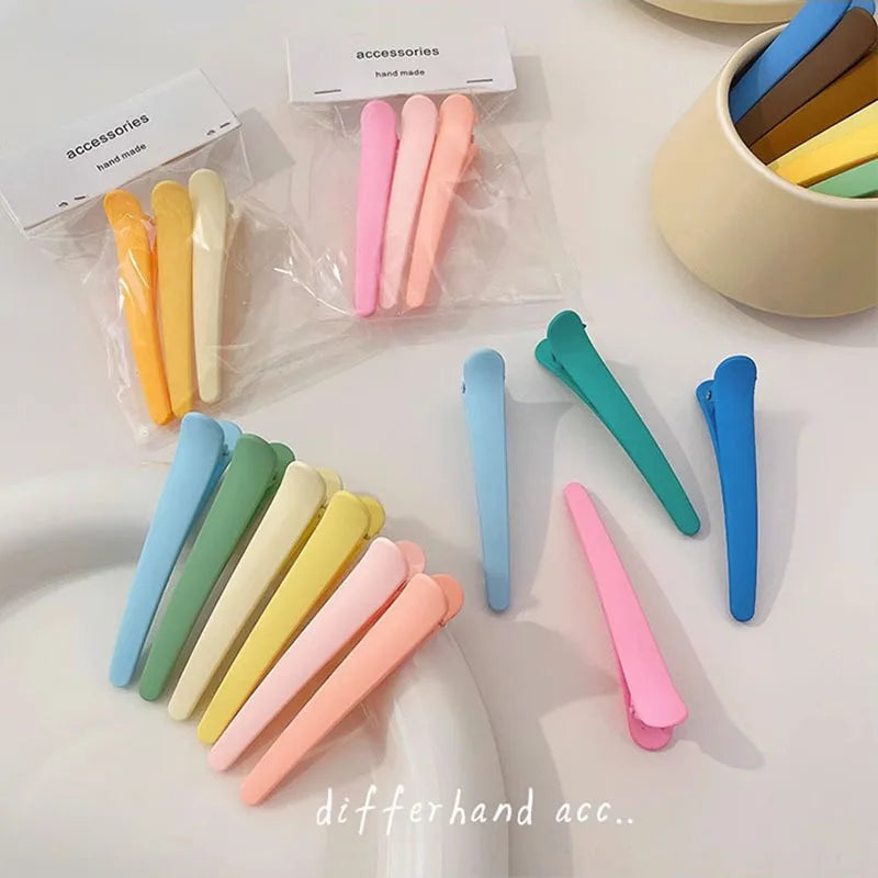 MOONBIFFY Non-Marking Hair Clips – Perfect for Side Bangs, Makeup, and Hair Care