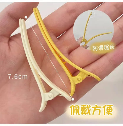 MOONBIFFY Non-Marking Hair Clips – Perfect for Side Bangs, Makeup, and Hair Care