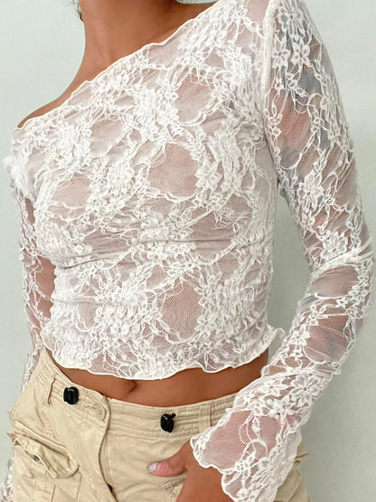 Vintage Lace Collection- Sheer Lace Top