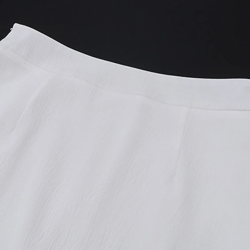 Classic Collection – Button-Up Halter Crop & Slit Maxi Skirt Set