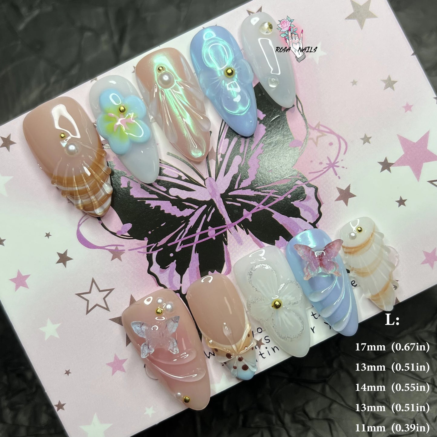 Strawberry Matcha Press-On Nails